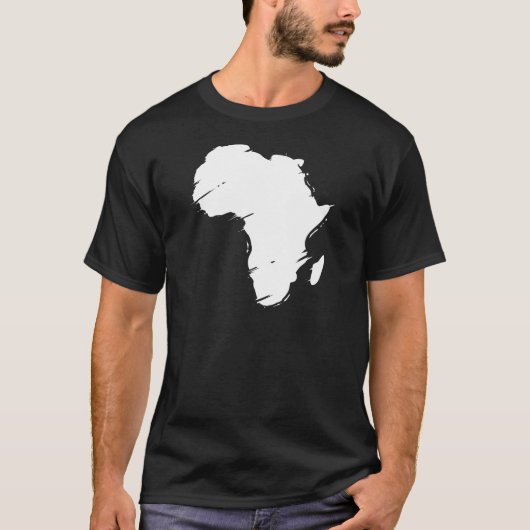 Kaart van Afrika T-shirt (Voorkant)