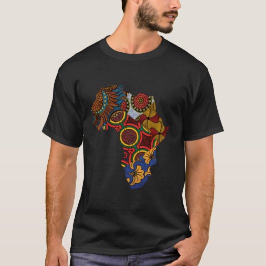 Kaart van Afrika T - shirts door Berts (Voorkant)