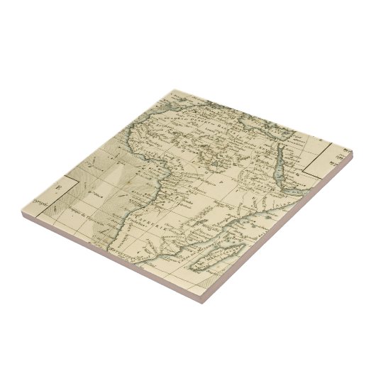 kaart van Afrika Tegeltje (Zijkant)