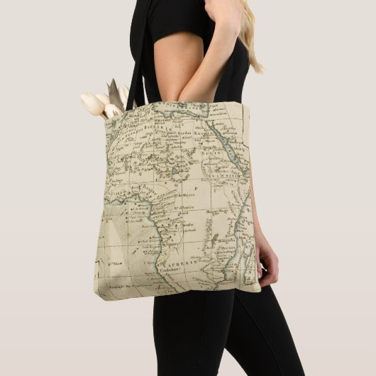  kaart van Afrika Tote Bag (Dichtbij)