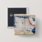 Kaart van Afrika Vierkante Button 5,1 Cm (Voorkant /achterkant)