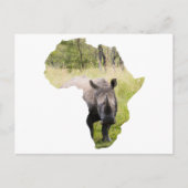 Kaart van Afrika Zonsondergang (Voorkant)