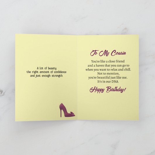 Kaart van Afrikaanse Amerikaanse mooie neef van Bi (Binnen)