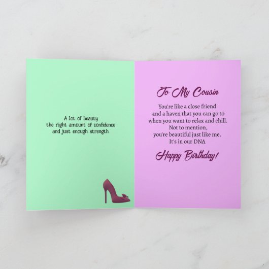 Kaart van Afrikaanse Amerikaanse mooie neef van Bi (Binnen)