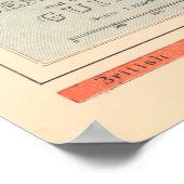  kaart van Afrikaanse kolonies (1884) Poster (Hoek)