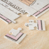  kaart van Alabama (1827) Legpuzzel (Zijkant)