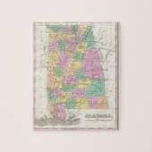  kaart van Alabama (1827) Legpuzzel (Verticaal)