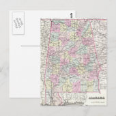  kaart van Alabama (1855) (Voorkant / Achterkant)