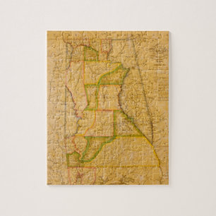  kaart van Alabama door John Melish (1820) Legpuzzel