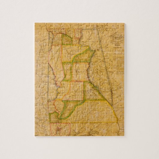  kaart van Alabama door John Melish (1820) Legpuzzel (Verticaal)