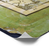 Kaart van Alabama door John Melish (circa 1818-182 Poster (Hoek)