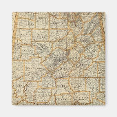 Kaart van Alabama Magneet (Voorkant)