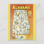 Kaart van Alabama State (Voorkant)
