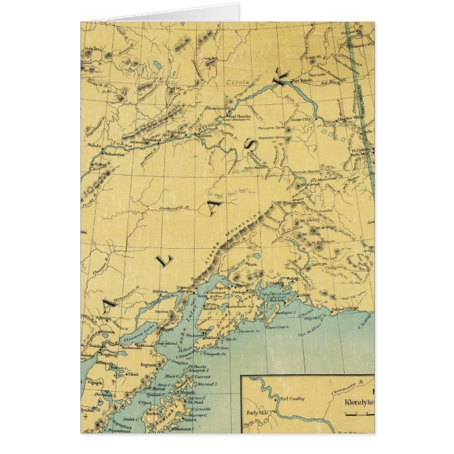 Kaart van Alaska (Voorkant)