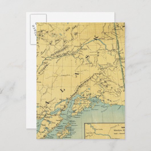 Kaart van Alaska (Voorkant / Achterkant)