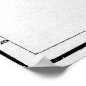  kaart van Alaska (1883) BW Poster (Hoek)