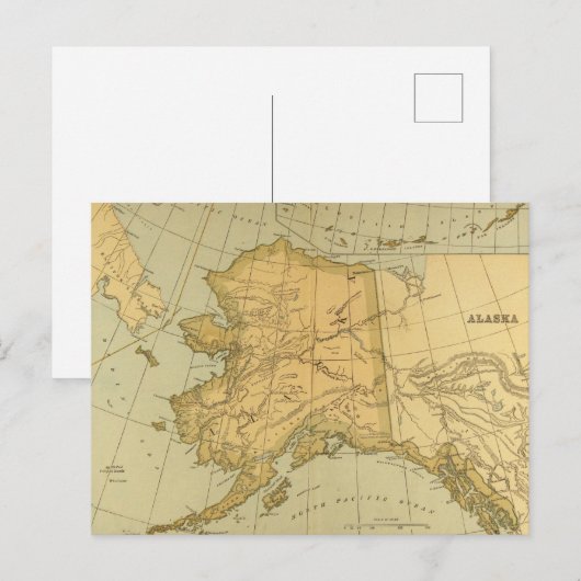 kaart van Alaska (1894) (Voorkant / Achterkant)