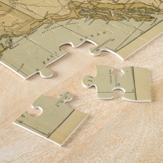  kaart van Alaska (1894) Legpuzzel (Zijkant)