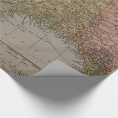  kaart van Alaska (1910) Cadeaupapier (Hoek)