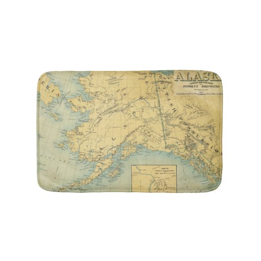 Kaart van Alaska Badmat (Voorkant)