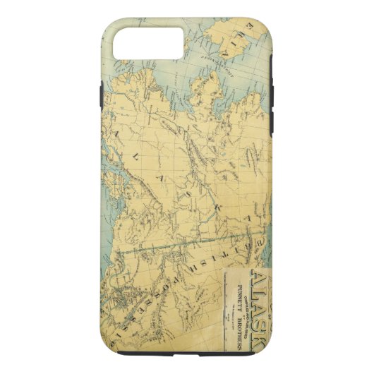 Kaart van Alaska Case-Mate iPhone Case (Achterkant)