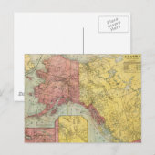  kaart van Alaska en Canada (1901) (Voorkant / Achterkant)