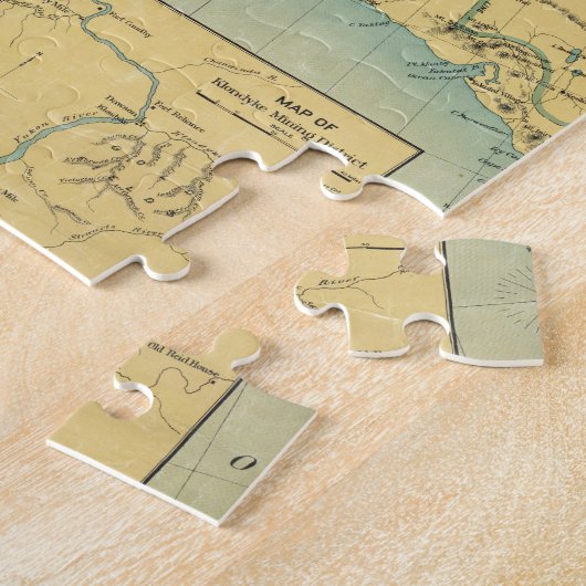 Kaart van Alaska Legpuzzel (Zijkant)