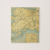Kaart van Alaska Legpuzzel (Verticaal)