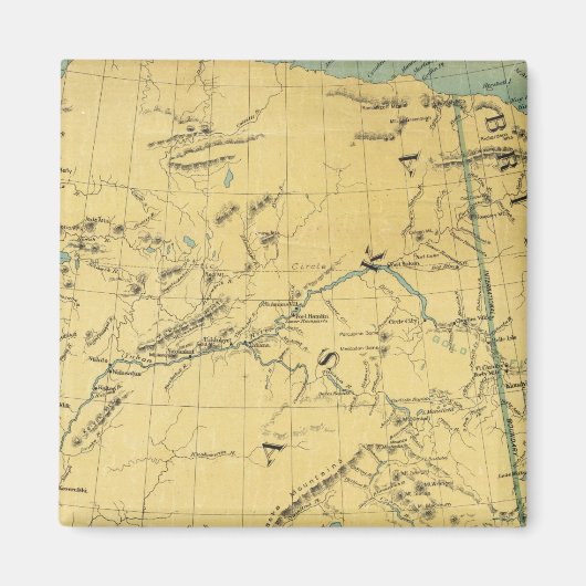 Kaart van Alaska Magneet (Voorkant)