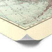 kaart van Alaska Poster (Hoek)