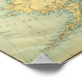 Kaart van Alaska Poster (Hoek)