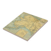 Kaart van Alaska Tegeltje (Zijkant)