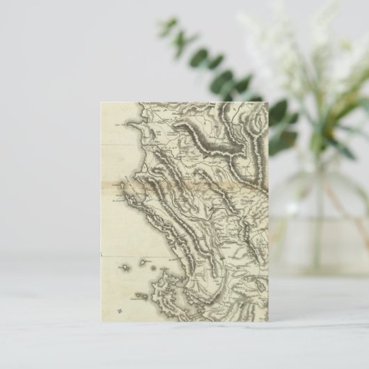 Kaart van Albanië (Staand voorkant)