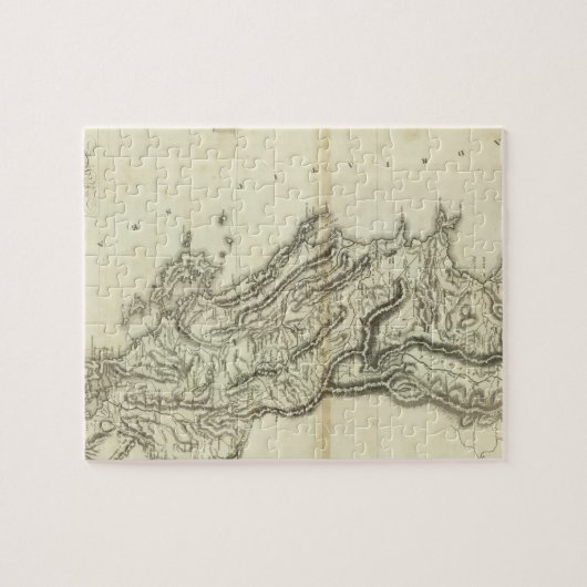 Kaart van Albanië Legpuzzel (Horizontaal)