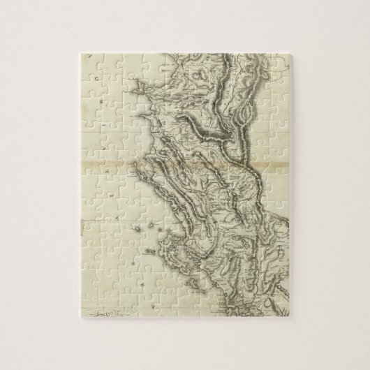 Kaart van Albanië Legpuzzel (Verticaal)