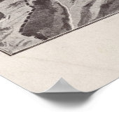 kaart van Albanië, Servië, Bulgarije Poster (Hoek)