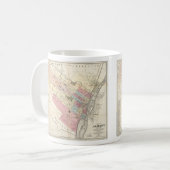  kaart van Albany NY (1874) Koffiemok (Voorkant links)