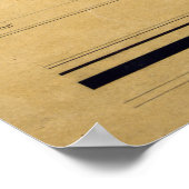  kaart van Alexandrië VA (1864) Poster (Hoek)