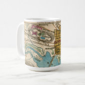 Kaart van Alexandrië VA en buursteden Koffiemok (Voorkant links)