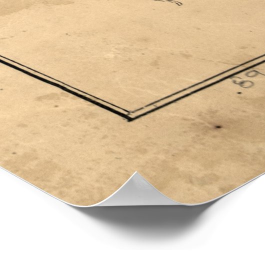  kaart van Alexandrië Virginia (1862) Poster (Hoek)