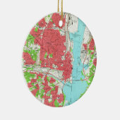 kaart van Alexandrië Virginia (1965) Keramisch Ornament (Rechts)