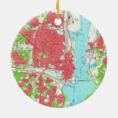 kaart van Alexandrië Virginia (1965) Keramisch Ornament (Achterkant)