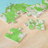  kaart van Alexandrië Virginia (1965) Legpuzzel (Zijkant)