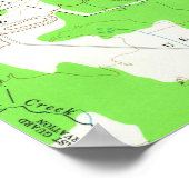  kaart van Alexandrië Virginia (1965) Poster (Hoek)