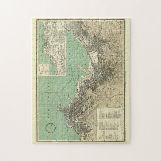kaart van Algerije (1912) Legpuzzel (Verticaal)