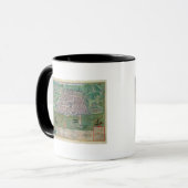 Kaart van Algiers, van "Civitates Orbis Terrarum" Mok (Voorkant links)