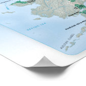 Kaart van alle nationale parken in de VS Poster (Hoek)