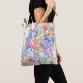 Kaart van Almaty Kazachstan Tote Bag (Dichtbij)