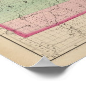 Kaart van Alpena County, Michigan Poster (Hoek)