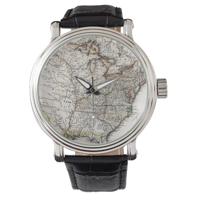 KAART VAN AMERIKA, 1809 HORLOGE (Voorkant)